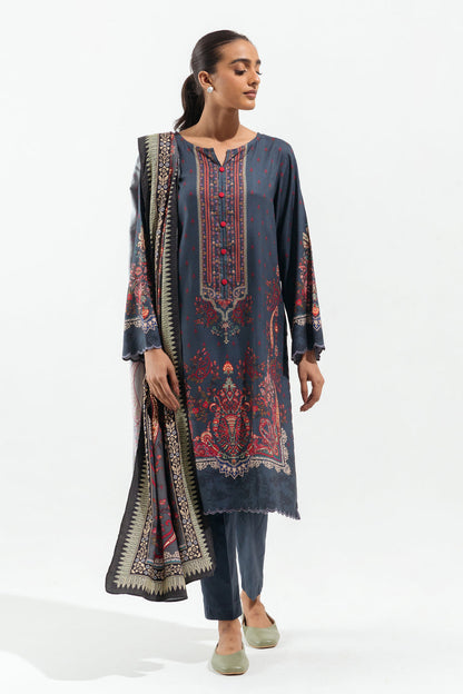 Beechtree - 3 PIECE - PRINTED LINEN SUIT - PRUSSIAN ZEST