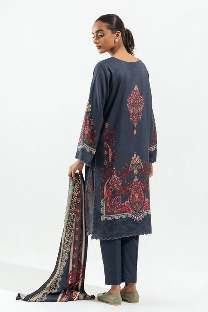 Beechtree - 3 PIECE - PRINTED LINEN SUIT - PRUSSIAN ZEST