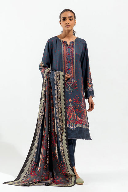 Beechtree - 3 PIECE - PRINTED LINEN SUIT - PRUSSIAN ZEST