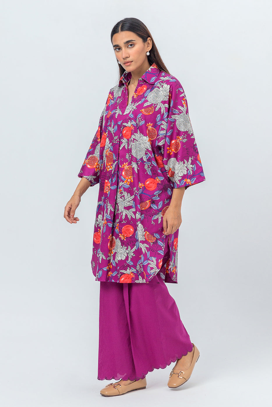 Beechtree - 2 PIECE - PRINTED COTTON SATIN SUIT - FRUITY PUNCH (UNSTITCHED)