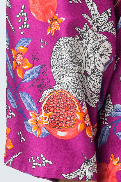 Beechtree - 2 PIECE - PRINTED COTTON SATIN SUIT - FRUITY PUNCH (UNSTITCHED)