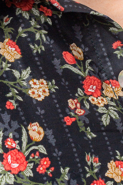 Beechtree - 2 PIECE - PRINTED COTTON SATIN SUIT - BLACK FOREST (UNSTITCHED)