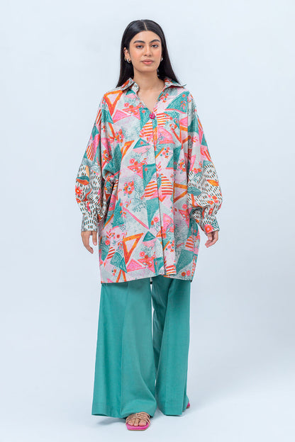 Beechtree - 2 PIECE - PRINTED COTTON SATIN SUIT - SPRING BUD (UNSTITCHED)