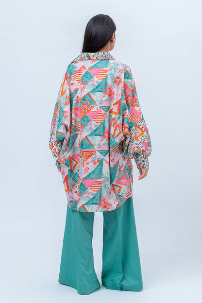 Beechtree - 2 PIECE - PRINTED COTTON SATIN SUIT - SPRING BUD (UNSTITCHED)