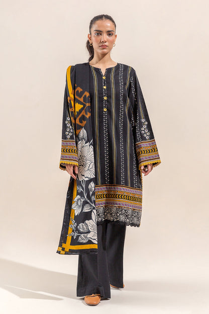 Beechtree - 3 PIECE - PRINTED KHADDAR SUIT - TWILIGHT CHARM (UNSTITCHED)