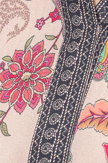 Beechtree - 2 PIECE - PRINTED LINEN SUIT - QUARTZ BEIGE (UNSTITCHED)