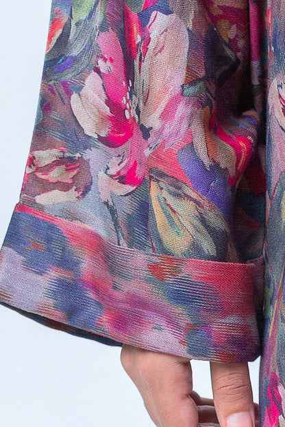 Beechtree - 2 PIECE - PRINTED LINEN SUIT - VIVID GLOW (UNSTITCHED)