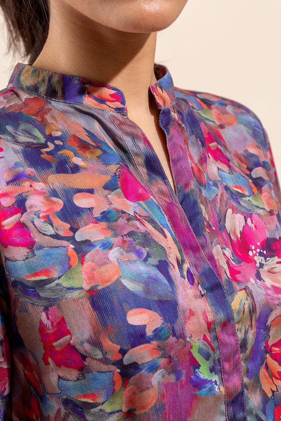 Beechtree - 2 PIECE - PRINTED LINEN SUIT - VIVID GLOW (UNSTITCHED)