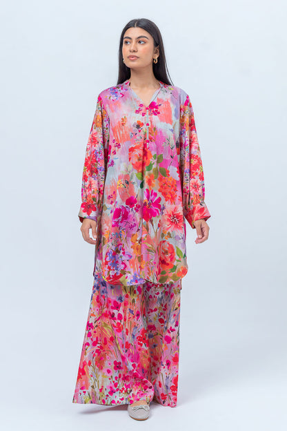 Beechtree - 2 PIECE - PRINTED LINEN SUIT - CHROMATIC ESSENCE (UNSTITCHED)