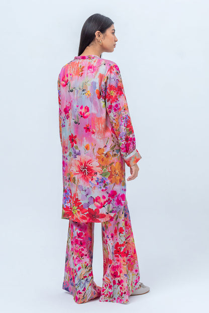 Beechtree - 2 PIECE - PRINTED LINEN SUIT - CHROMATIC ESSENCE (UNSTITCHED)