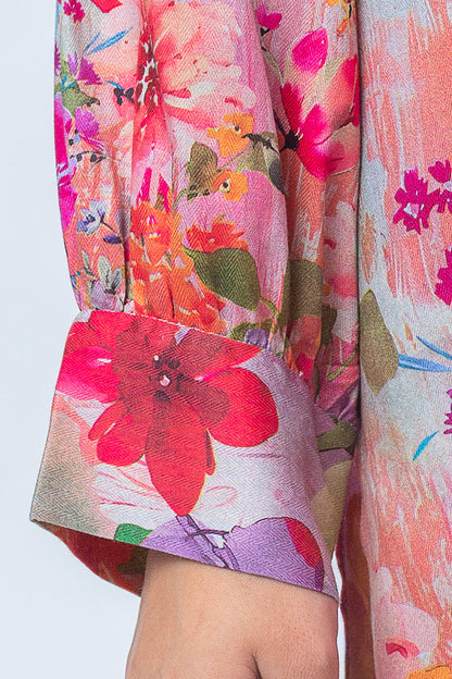 Beechtree - 2 PIECE - PRINTED LINEN SUIT - CHROMATIC ESSENCE (UNSTITCHED)