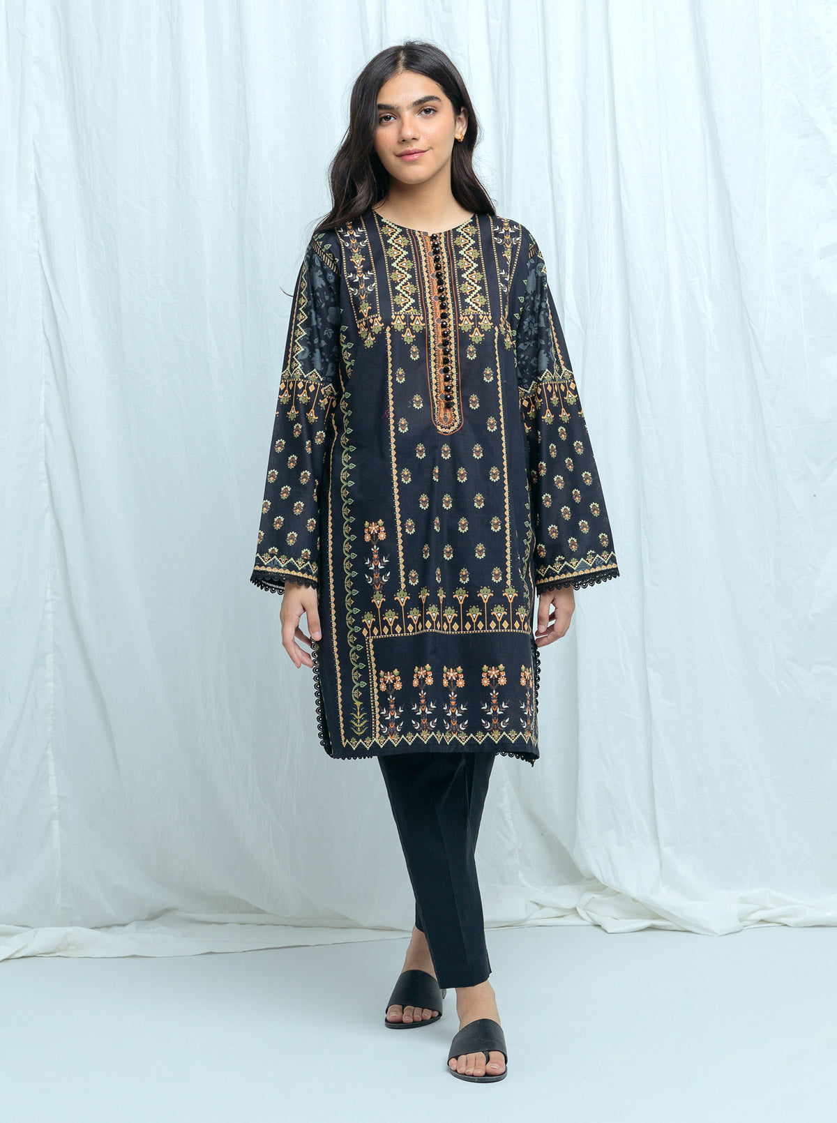 Beechtree - Folk Fiesta -Printed-1P (UNSTITCHED)