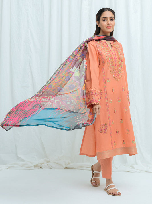 Beechtree - FLORAL FIESTA-Embroidered-2P (UNSTITCHED)