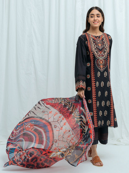 Beechtree - VIVID BLACK-Embroidered-2P