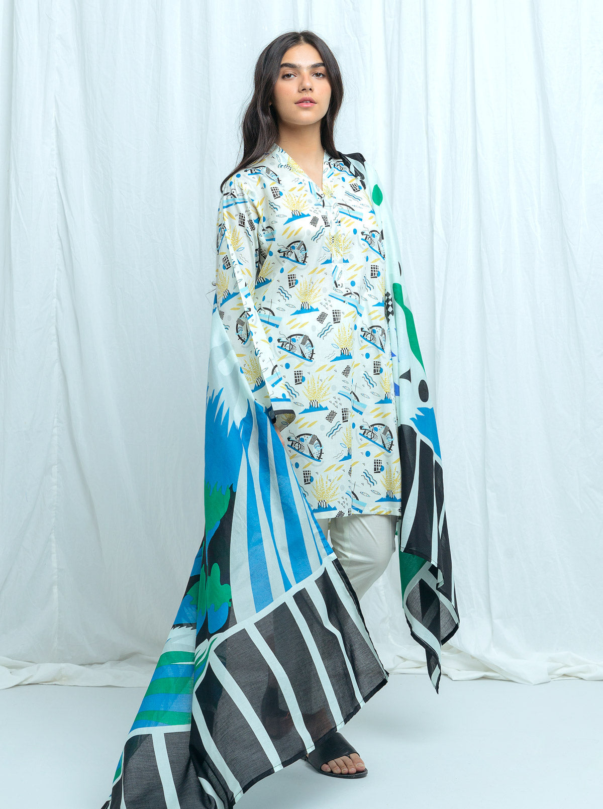 Beechtree - Artistic aroma-Printed-3P (UNSTITCHED)