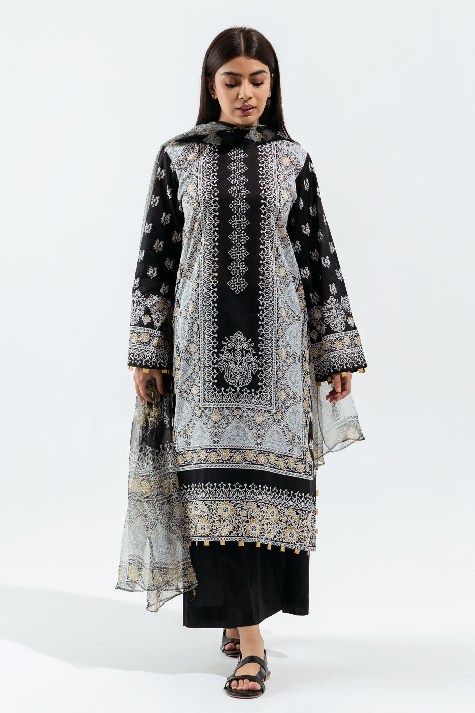 Beechtree - Oriental Cinder-Printed-3P (UNSTITCHED)