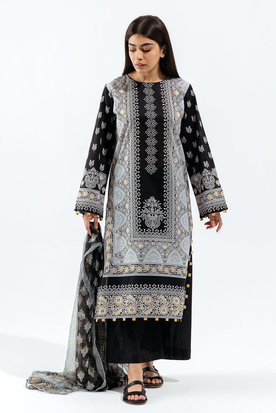 Beechtree - Oriental Cinder-Printed-3P (UNSTITCHED)