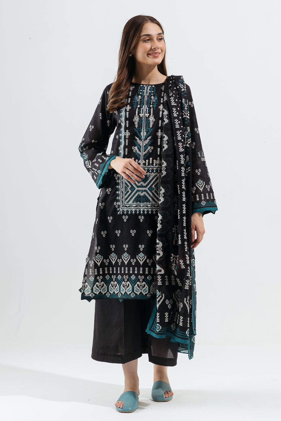 Beechtree - Regal Tea-Embroidered-2P