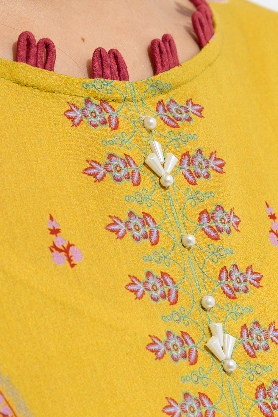 Beechtree - Mustard Glow-Printed-3P (UNSTITCHED)