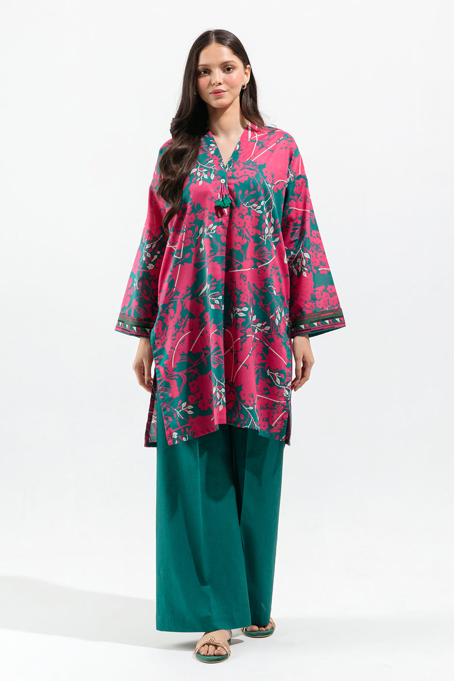 Beechtree - 2 PIECE - PRINTED LAWN SUIT - BUBBLEGUM SPLASH