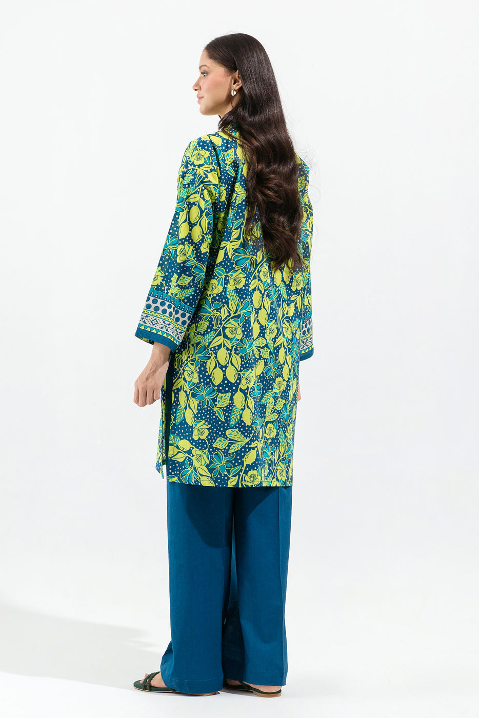 Beechtree - 2 PIECE - PRINTED LAWN SUIT - FLUORESCENT LIME