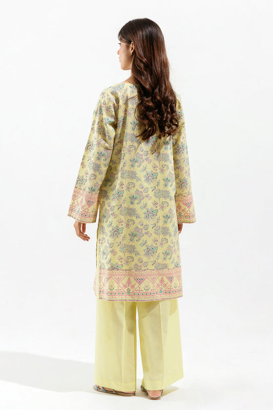Beechtree - 2 PIECE - PRINTED LAWN SUIT - LIME JACOBEAN (UNSTITCHED)
