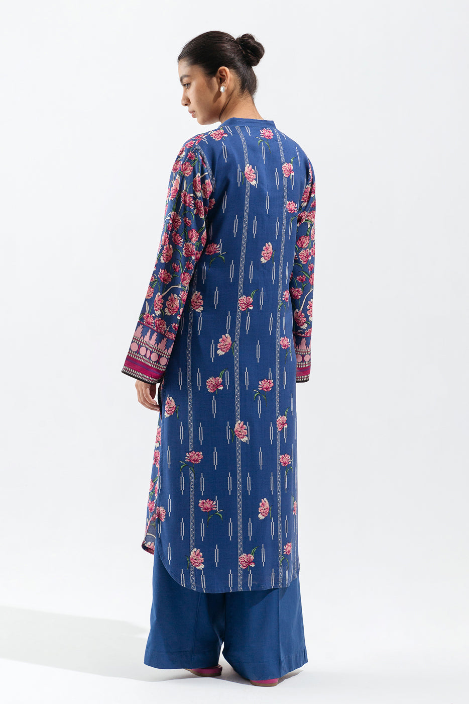 Beechtree - 2 PIECE - PRINTED VISCOSE SUIT - COBALT GARLAND (UNSTITCHED)