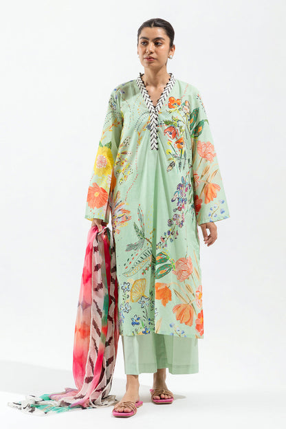 Beechtree - 3 PIECE - PRINTED LAWN SUIT - MINT VOYAGE