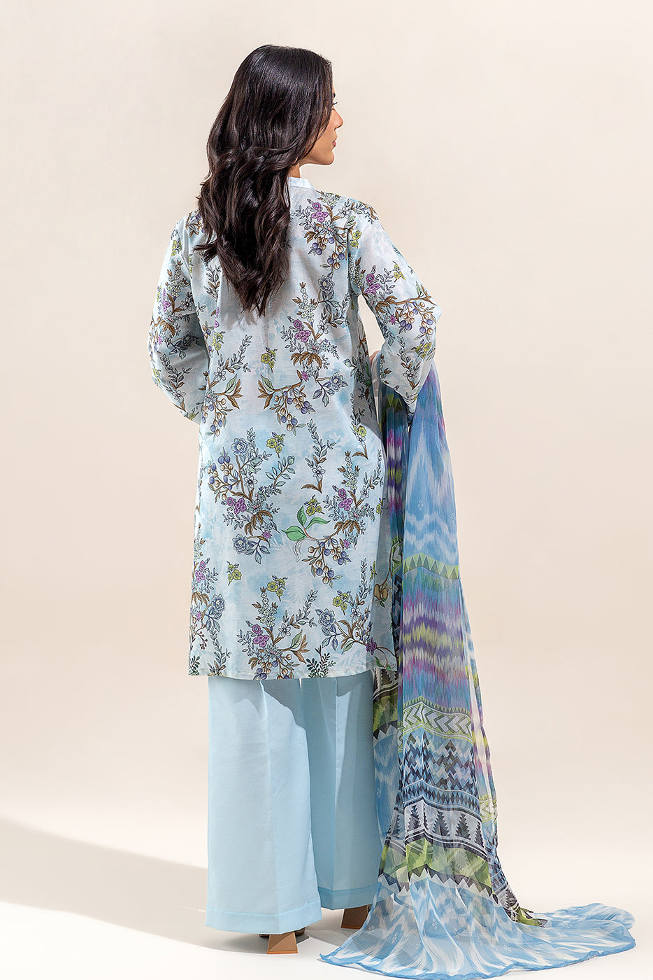 Beechtree - 3 PIECE - PRINTED LAWN SUIT - IKAT BLOOM