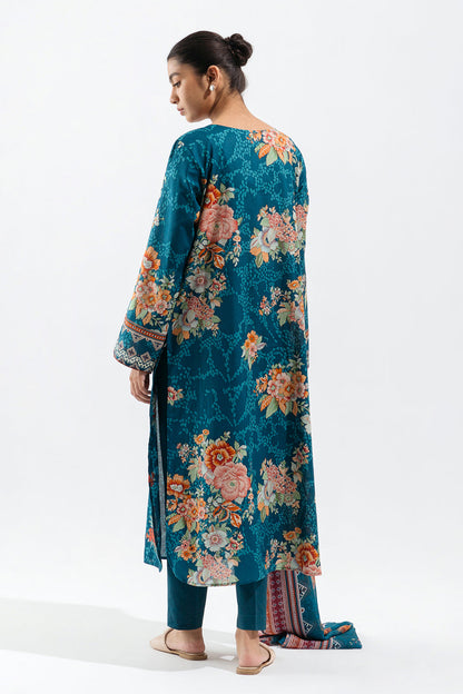 Beechtree - 3 PIECE - EMBROIDERED LAWN SUIT - AZURE BLISS