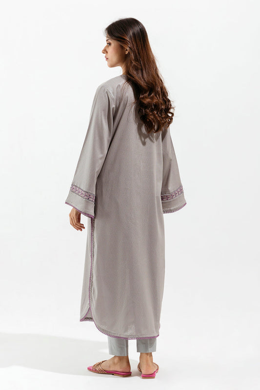 Beechtree - 1 PIECE - EMBROIDERED LENO KARRA SHIRT - FOSSIL BLUSH