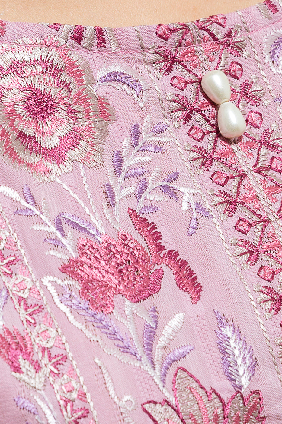 Beechtree - 1 PIECE - EMBROIDERED LENO KARRA SHIRT - KOBI STRIPES