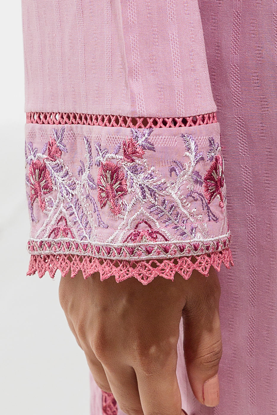 Beechtree - 1 PIECE - EMBROIDERED LENO KARRA SHIRT - KOBI STRIPES