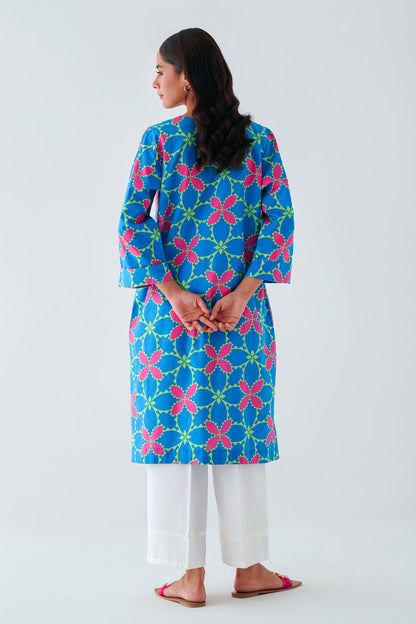 Beechtree - PRINTED PRINTED CAMBRIC SHIRT (PRET)