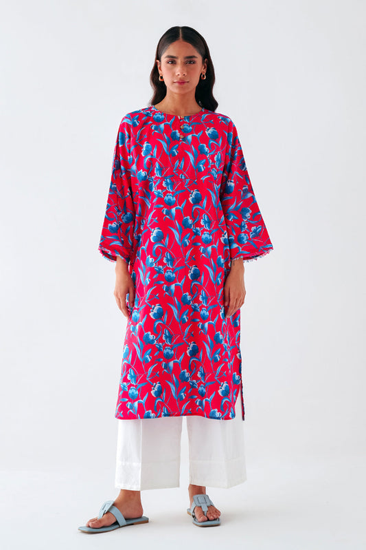 Beechtree - PRINTED PRINTED CAMBRIC SHIRT (PRET)
