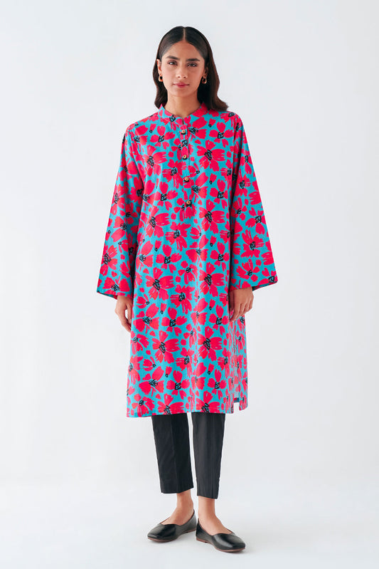Beechtree - PRINTED PRINTED CAMBRIC SHIRT (PRET)