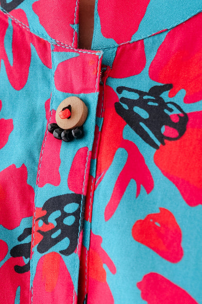 Beechtree - PRINTED PRINTED CAMBRIC SHIRT (PRET)