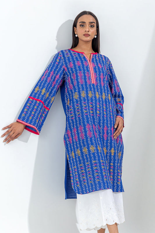 Beechtree - EMBROIDERED SLUB KHADDAR SHIRT (PRET)
