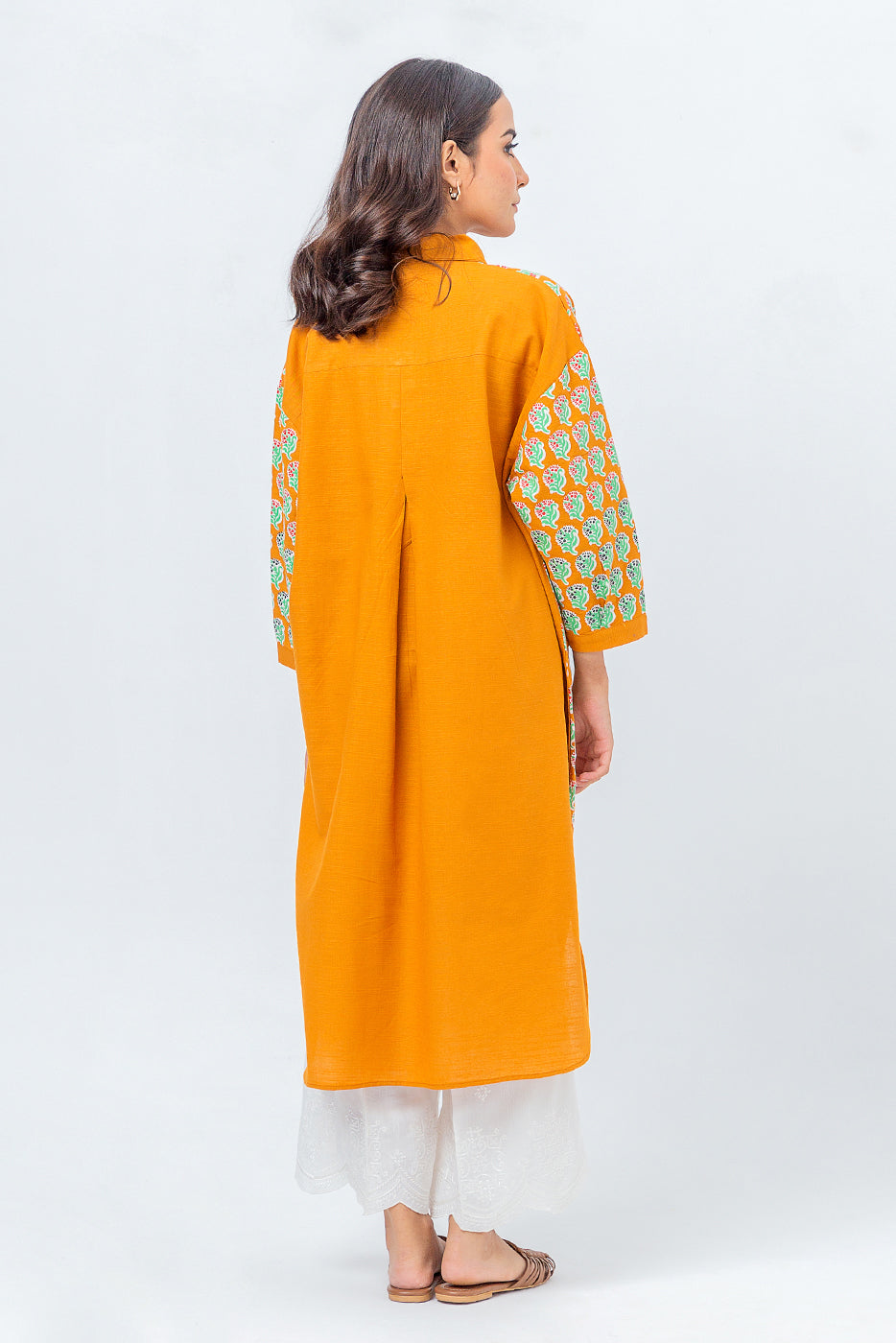 Beechtree - PRINTED SLUB KHADDAR SHIRT (PRET)