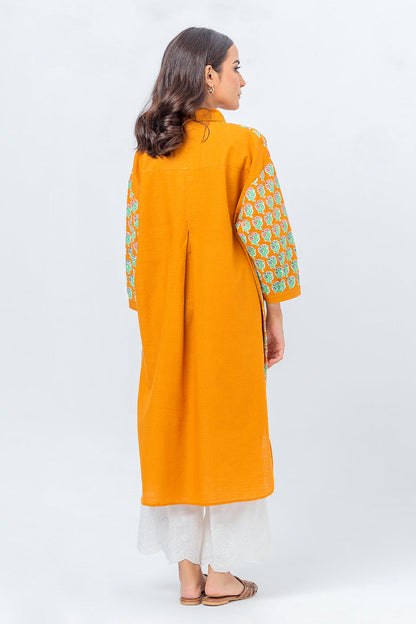Beechtree - PRINTED SLUB KHADDAR SHIRT (PRET)