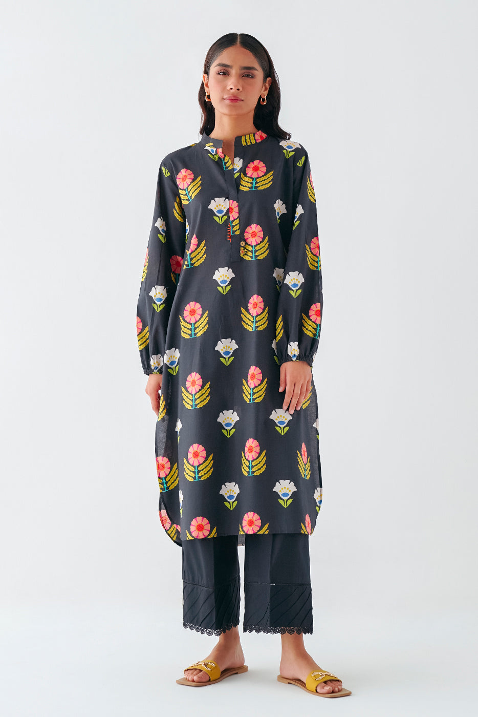 Beechtree - PRINTED PRINTED CAMBRIC SHIRT (PRET)