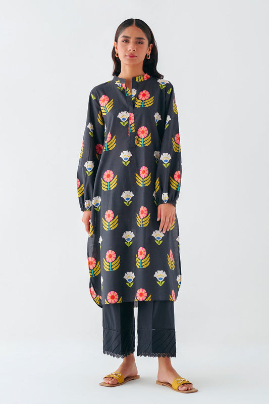 Beechtree - PRINTED PRINTED CAMBRIC SHIRT (PRET)