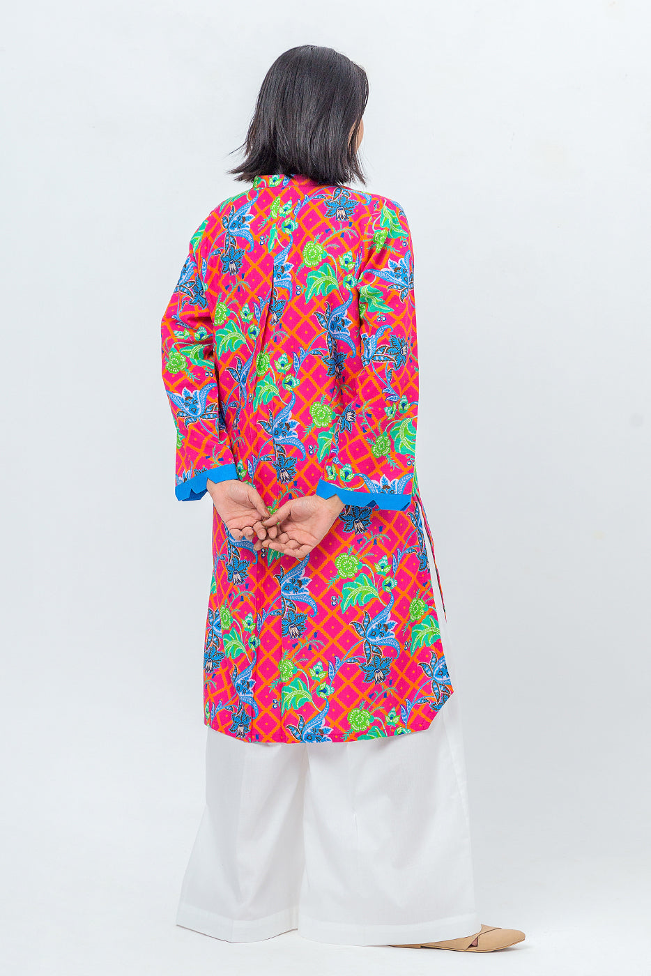 Beechtree - PRINTED SLUB KHADDAR SHIRT (PRET)