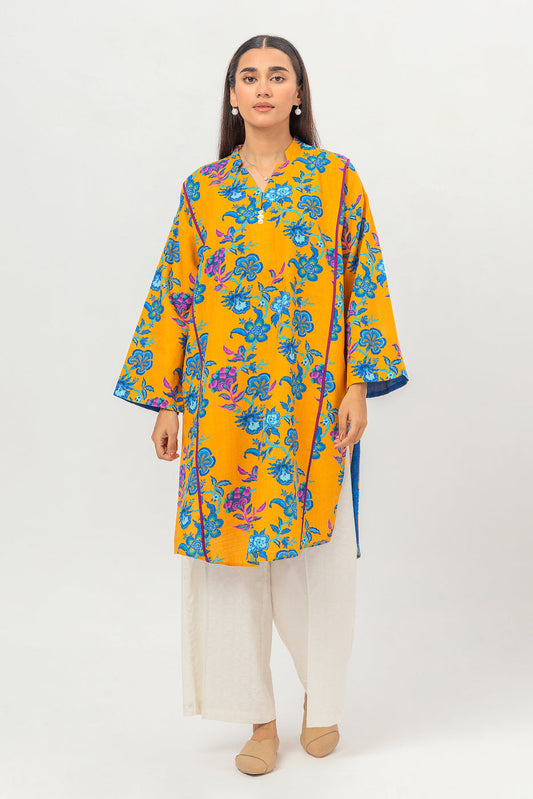 Beechtree - PRINTED SLUB KHADDAR SHIRT (PRET)