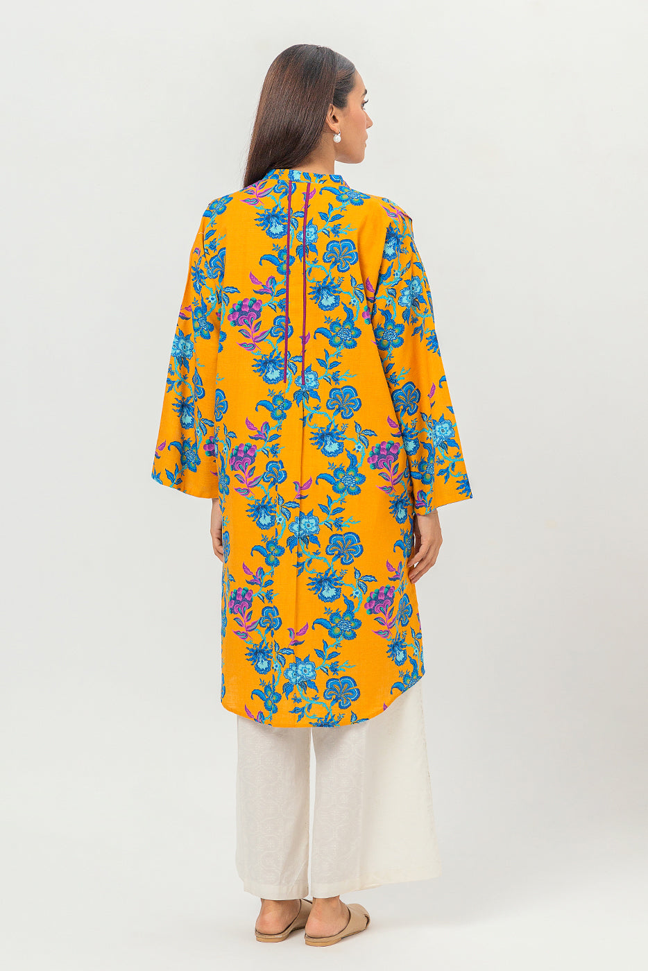 Beechtree - PRINTED SLUB KHADDAR SHIRT (PRET)