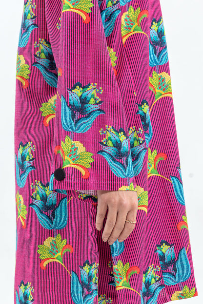 Beechtree - 2 PIECE PRINTED SLUB KHADDAR SUIT (PRET)