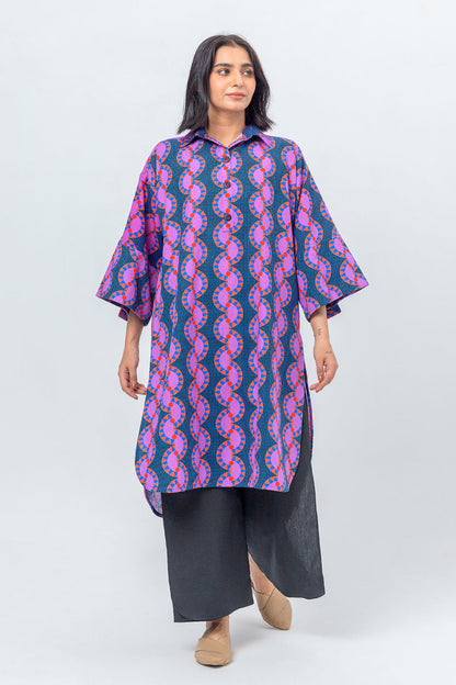 Beechtree - PRINTED PRINTED KHADDAR SHIRT (PRET)
