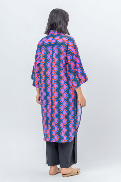 Beechtree - PRINTED PRINTED KHADDAR SHIRT (PRET)