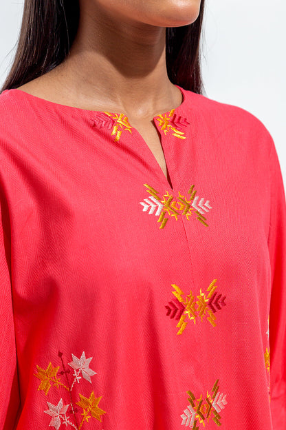 Beechtree - EMBROIDERED SELF JACQUARD SHIRT (PRET)