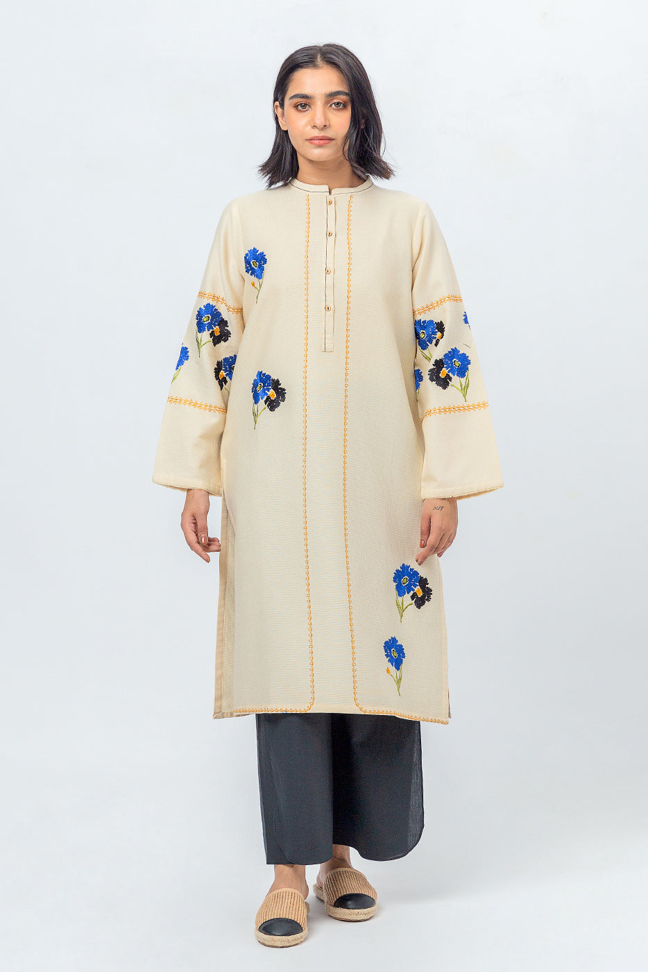 Beechtree - EMBROIDERED DOBBY SHIRT (PRET)